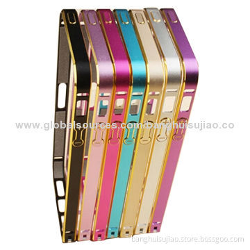 Aluminum Alloy Metal Frame Bumper Case for iPhone 5/5S, Various Colors Available